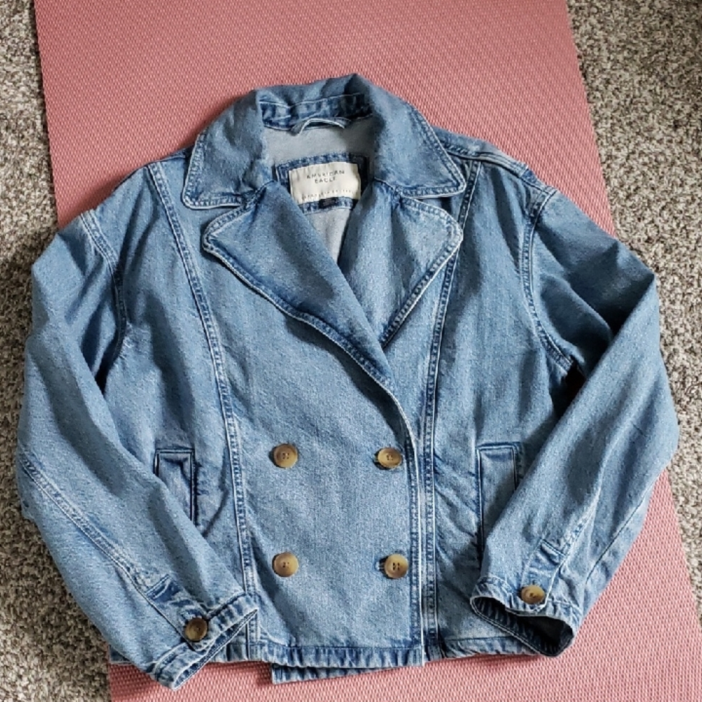 American Eagle Denim Biker Jacker Never Worn